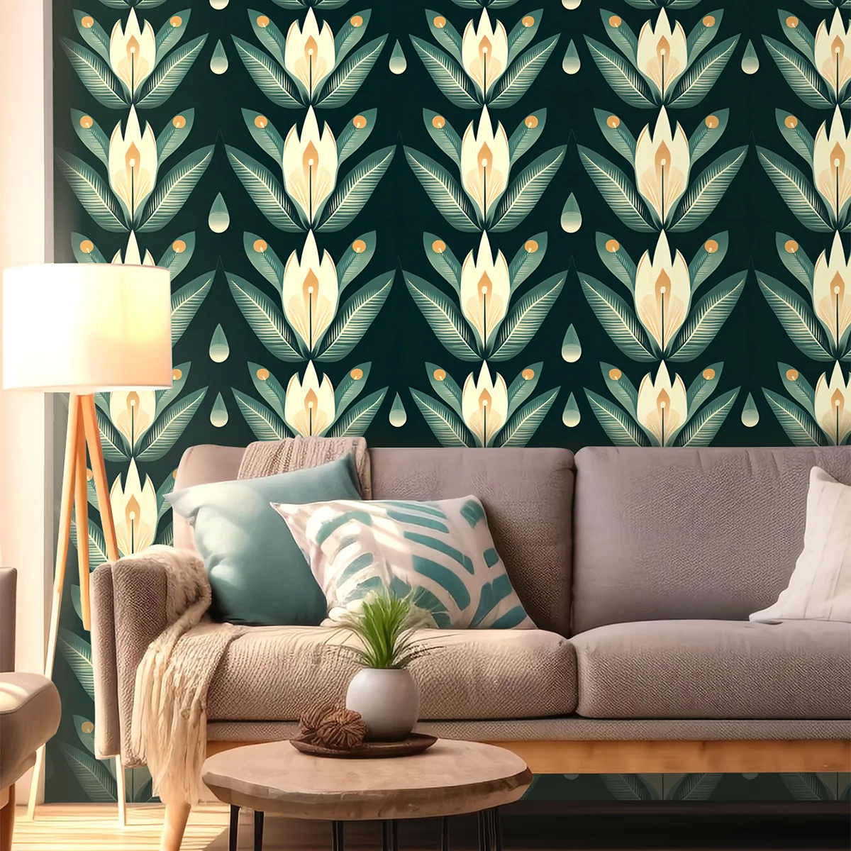 

Обои с зелеными листьями, современные обои с цветком, ботаническая контактная бумага для шкафов для спальни, водонепроницаемая наклейка