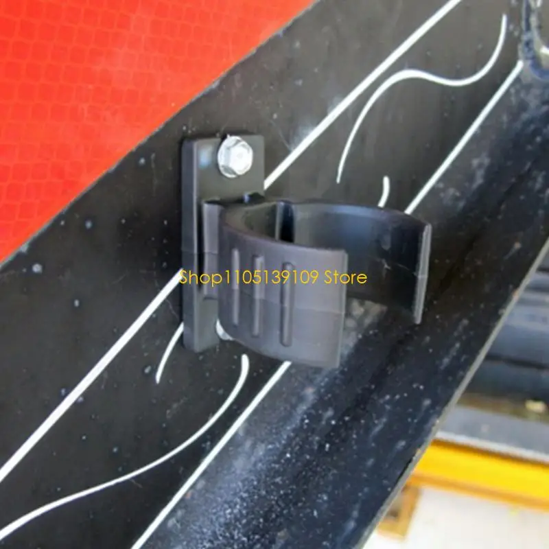 P5ED Trailer Wiring End Bracket for 6 Way 7 Way Towing Cable Parking, Black Plastic Screw Mount Clip for Organized Trailer