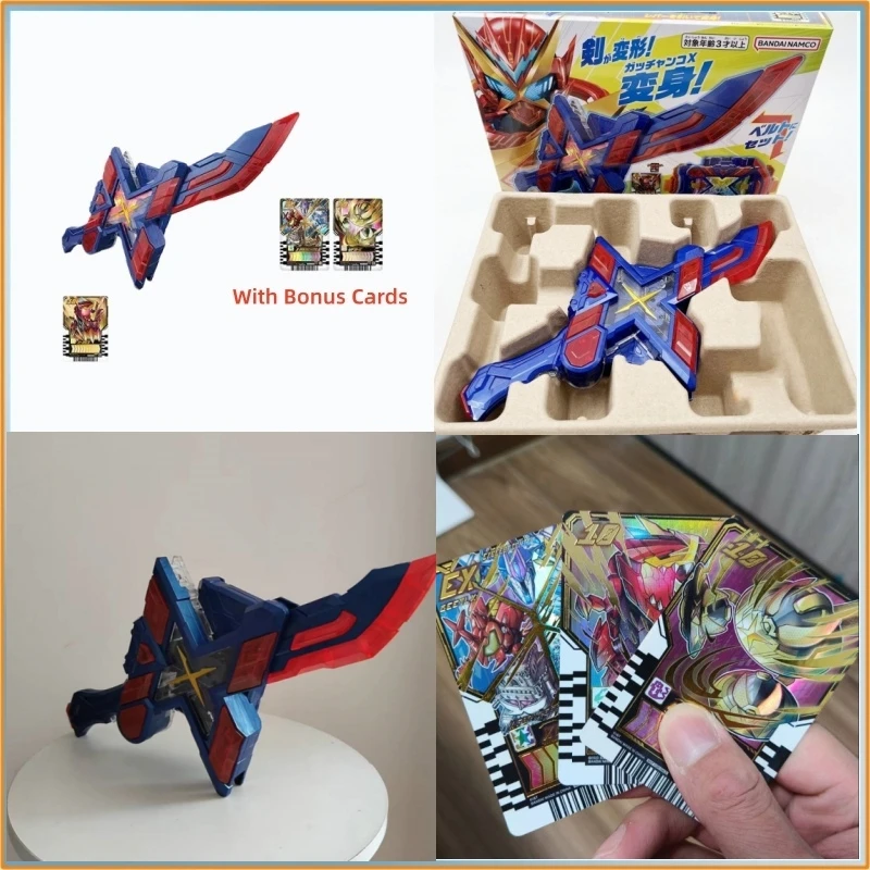 

В наличии, оригинальный комплект обновления Bandai Dx Kamen Rider Gotchard X-Gotchalibur, форма Tyranno с бонусными картами, без водителя