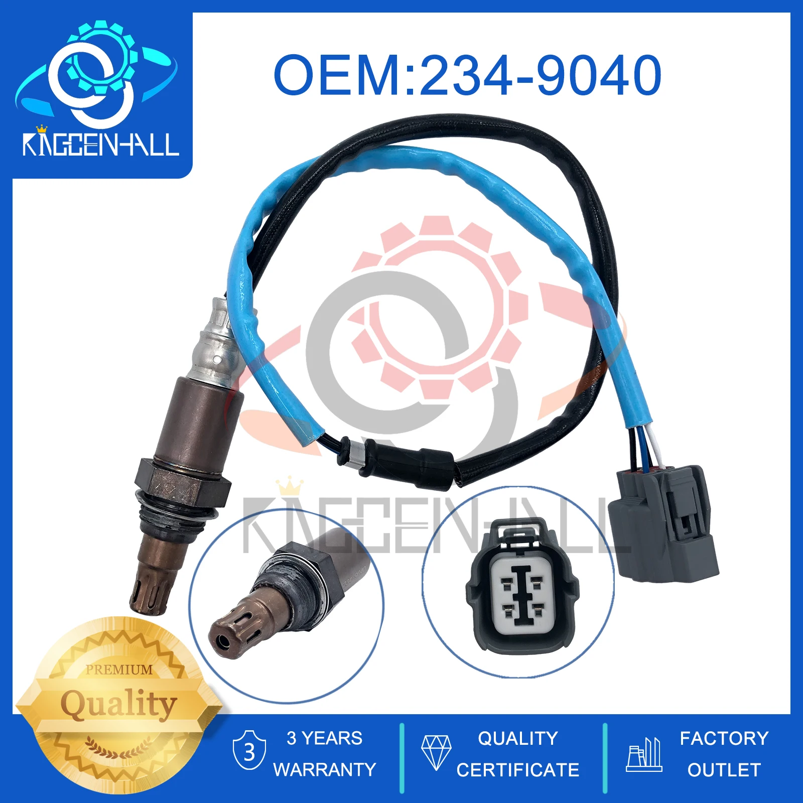 Upstream+Downstream Lambda Oxygen O2 Sensor For Honda Accord EX LX DX SE 2.4L l4 2003 2004 2005 2006 2007 234-9040 234-4797