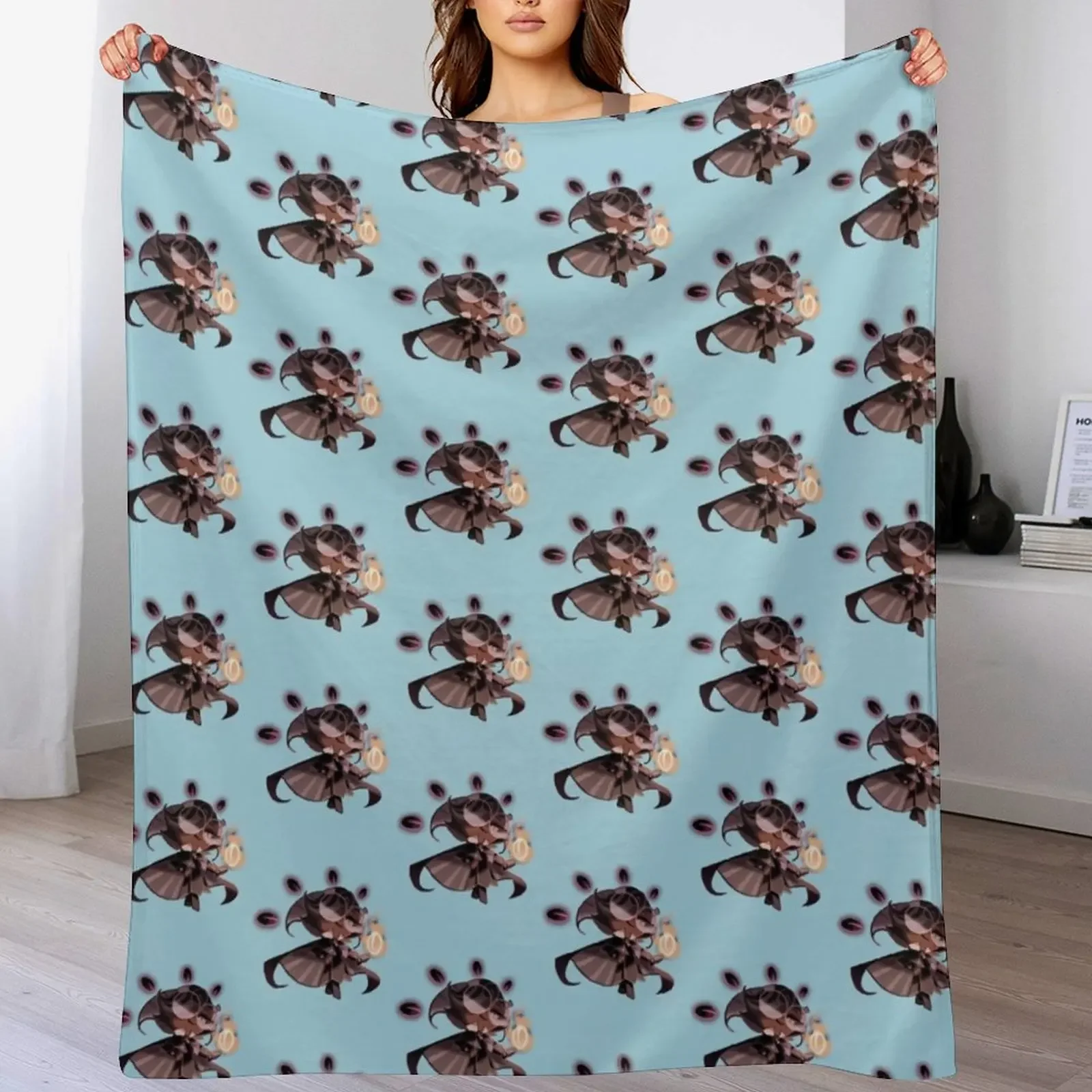 

Espresso_pose Design Throw Blanket Plush Shaggy Quilt Beach Blankets