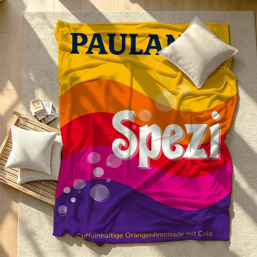 Fashion P-Paulaner S-Spezi Blanket Soft Warm And Thick Perfect For Bedroom Living Room Bed Sofa Camping Picnic Office Gift