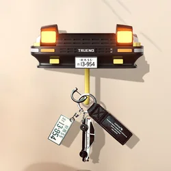 AE86 Car Decoration Key Storage Rack Creative Car Headlight Key Hook Drift AE86 Car Keyring Ornaments And Accessories Key Chain