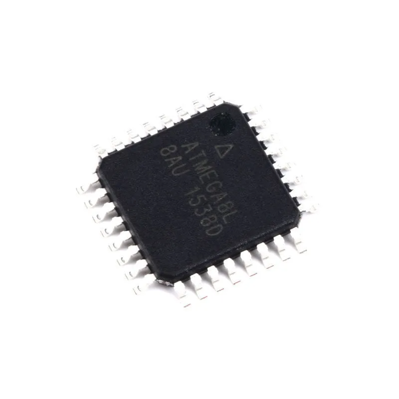1 pcs Original Genuine ATMEGA8L-8AU SMD Chip AVR 8-bit Microcontroller MCU QFP-32 32Pin 8KB Flash for Embedded Projects Electron