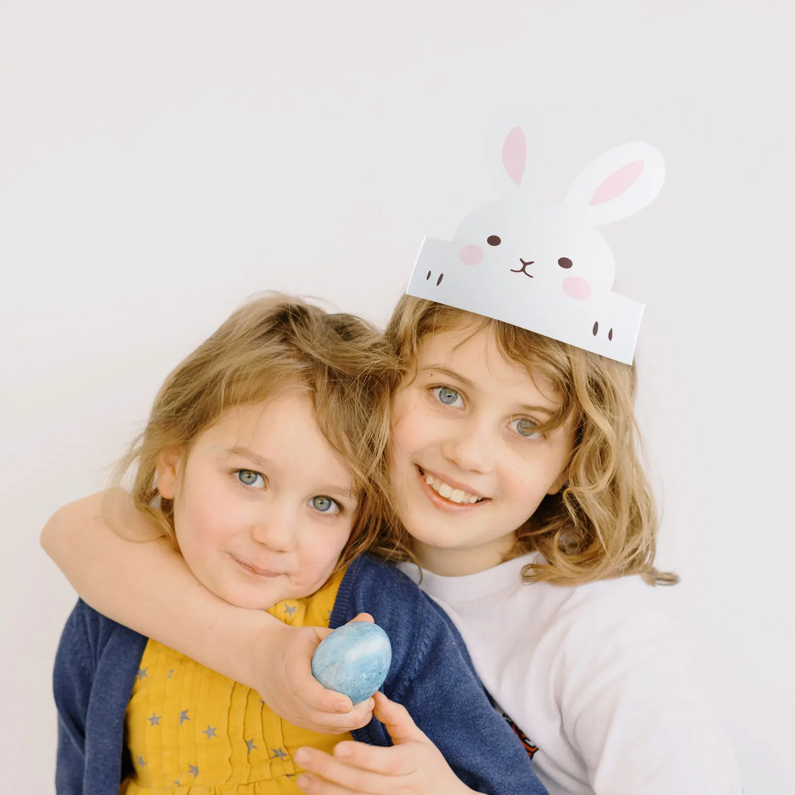 6pcs Konijnenoren Feesthoeden Bunny Crown Pasen Papier Hoofddeksels Kinderen Foto Props Lichtgewicht Leuk Cosplay Accessoires Verjaardag