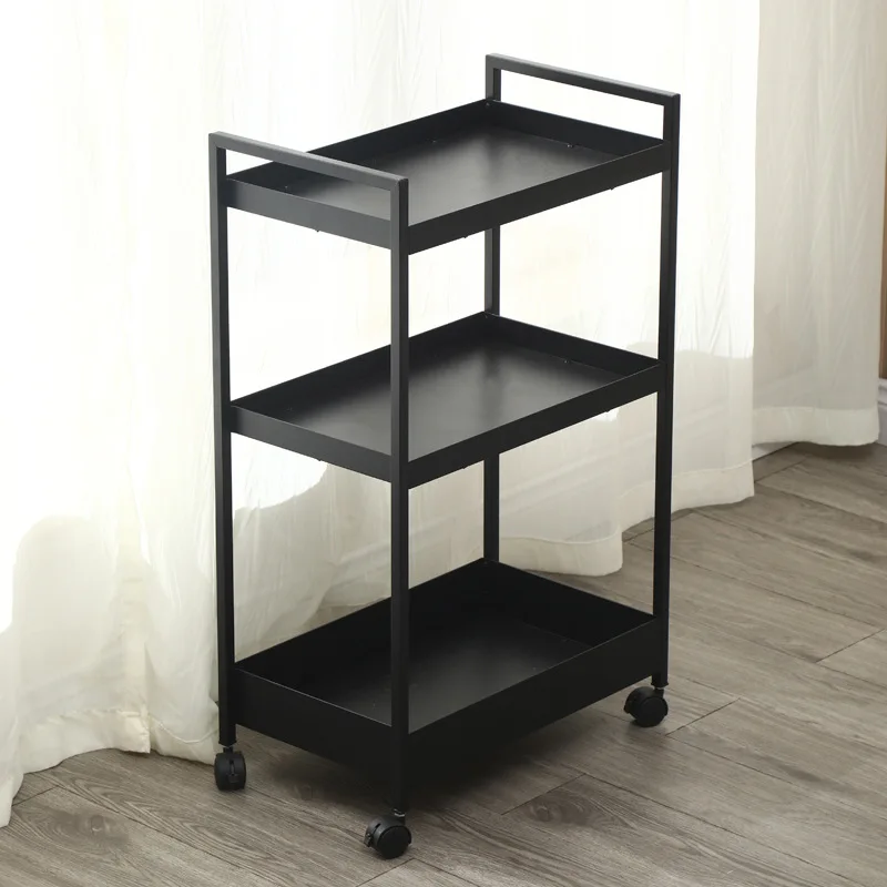 Portable Metal Salon Trolley Beauty Salon Salon Trolley Storage Unit Simple Commercial Furniture Carrello Parrucchiere ZY40TC