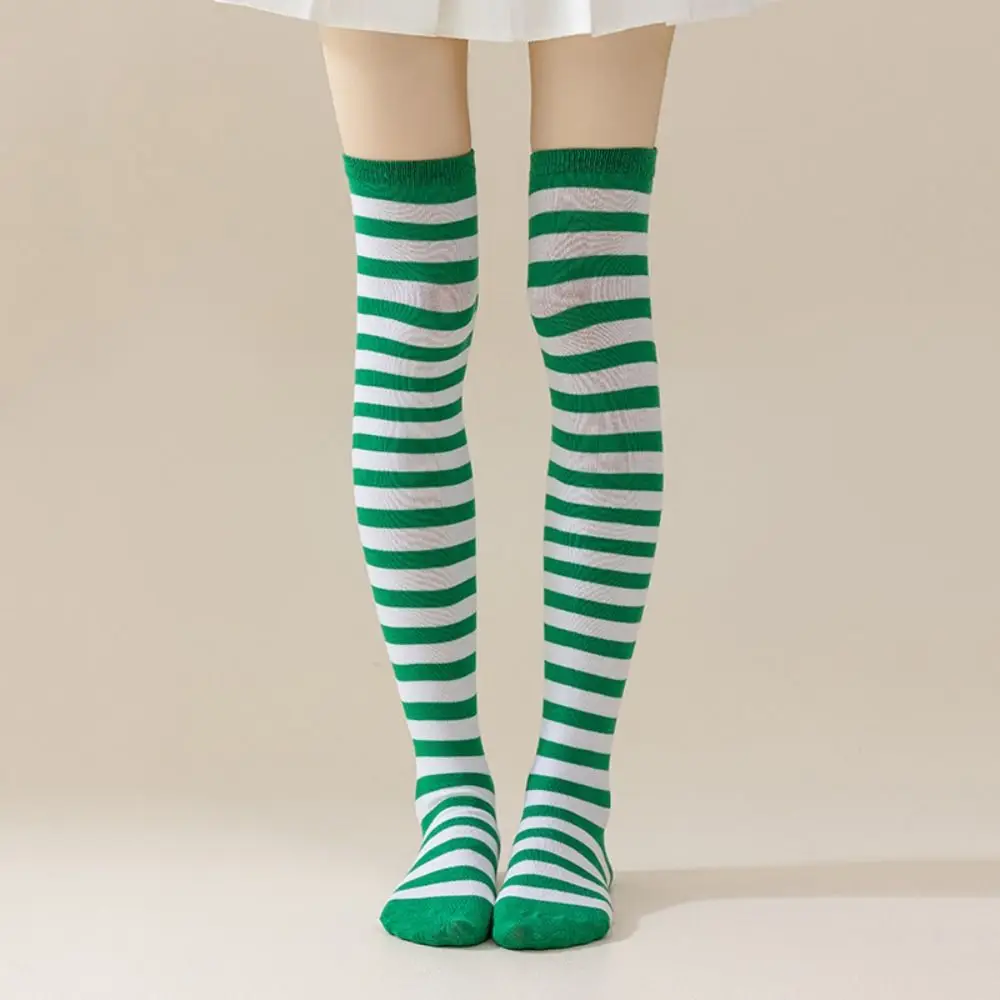Warm halten, bunt gestreifte Strümpfe im japanischen Stil, absorbieren Schweiß über Kniestrümpfe, Overknee-süße knie-Oberschenkelstrümpfe – Detail 10