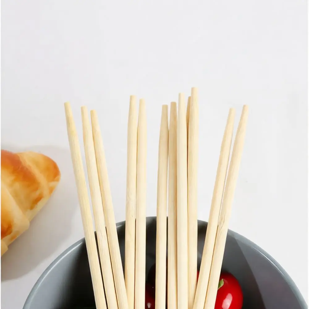 Disposable Bamboo Chopsticks Individual Wrapped Round Sticks Eco Friendly Kitchen Tableware Utensils For Home Restaurant Dining