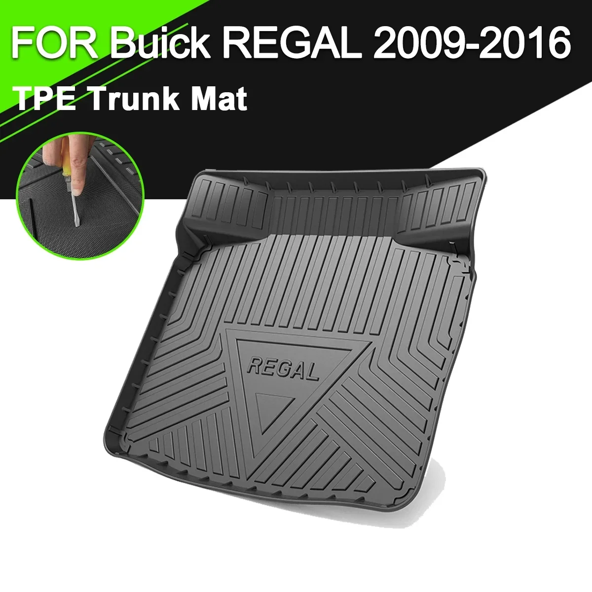 

Car Rear Trunk Cover Mat TPE Waterproof Non-Slip Rubber Cargo Liner Accessories For Buick REGAL 2009-2016