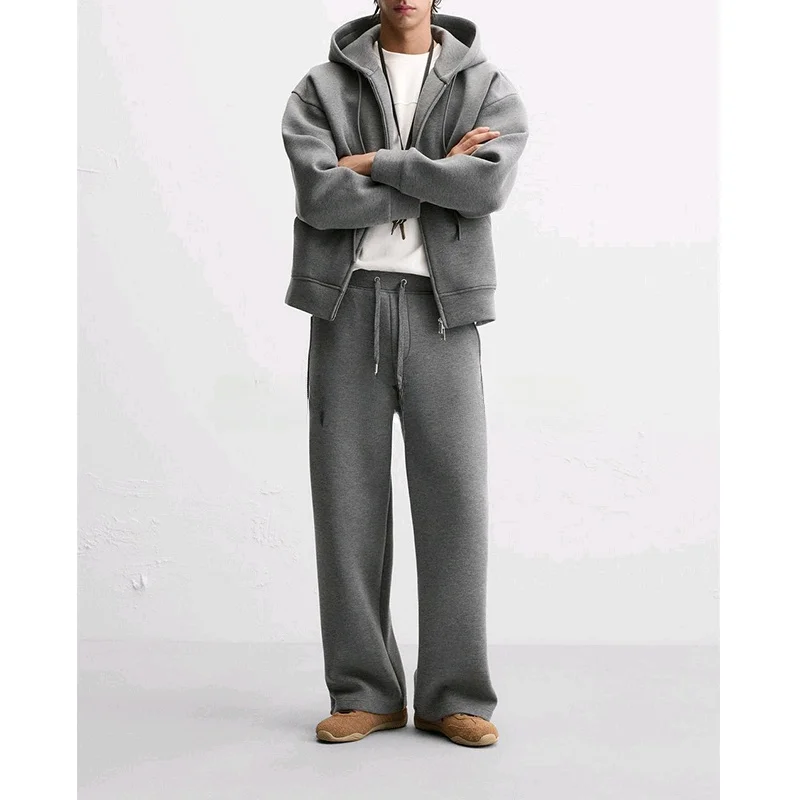 

Spring Men's Jogging Pants Zipper Hoodie Long Sve Casual Sportswear Set ZA Brand Chinese Manufacturer 2025 Spring Collection