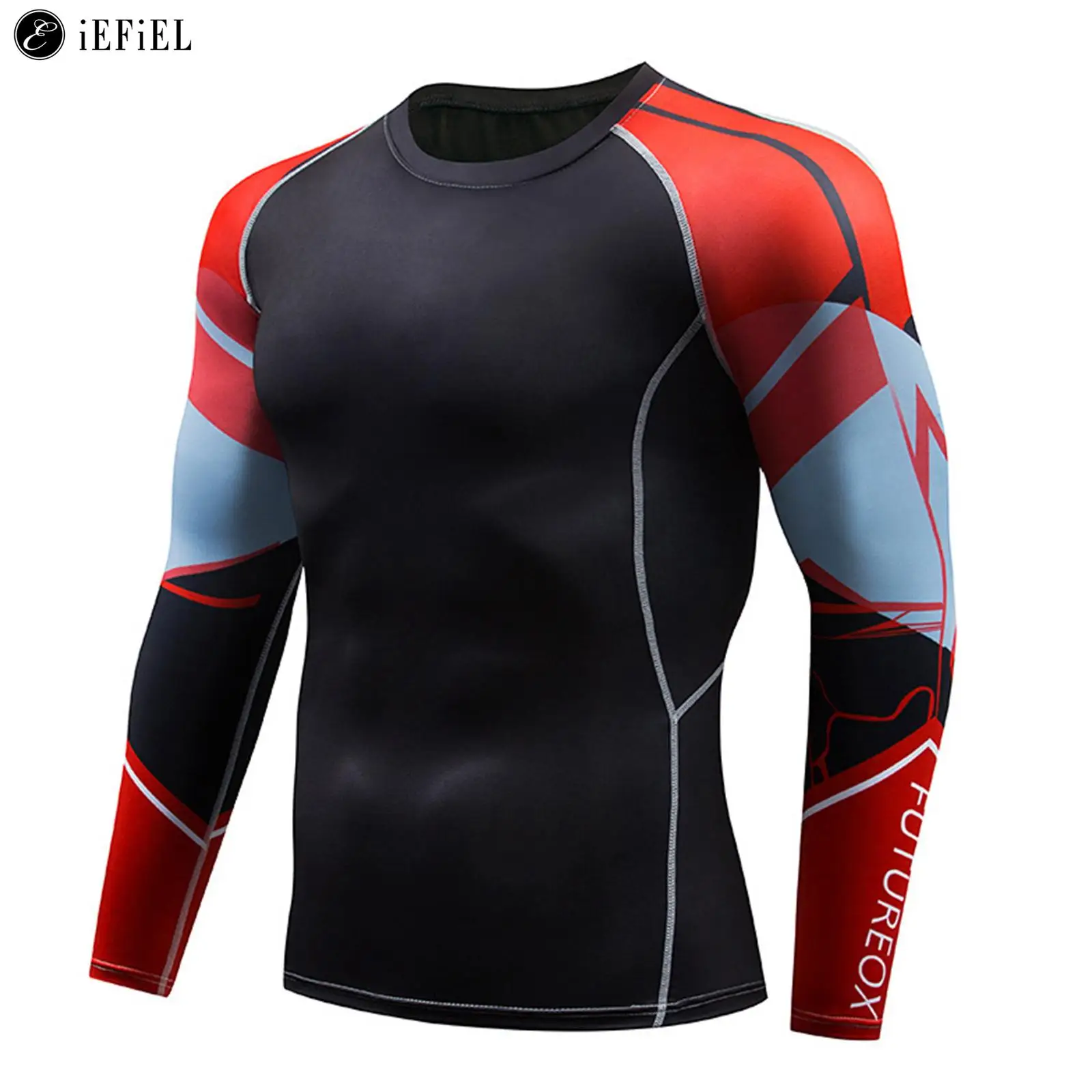 

Men's Long Sleeve Rash Guard UPF 50+ UV Sun Protection Compression Swim Shirt Quick Dry Surfing Diving Swimwear Beachwear