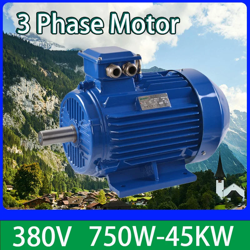 

3 Phase AC Motor Electrical Marathon Motor 15kw High Speed Output Shaft Large Torque 3 phase Asynchronous Motor 2hp 5HP