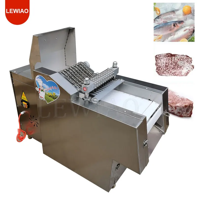 Commercial Stainless Steel Fresh Meat Cube Cutter Meat Products Dicer Frozen Meat Slicer Machine