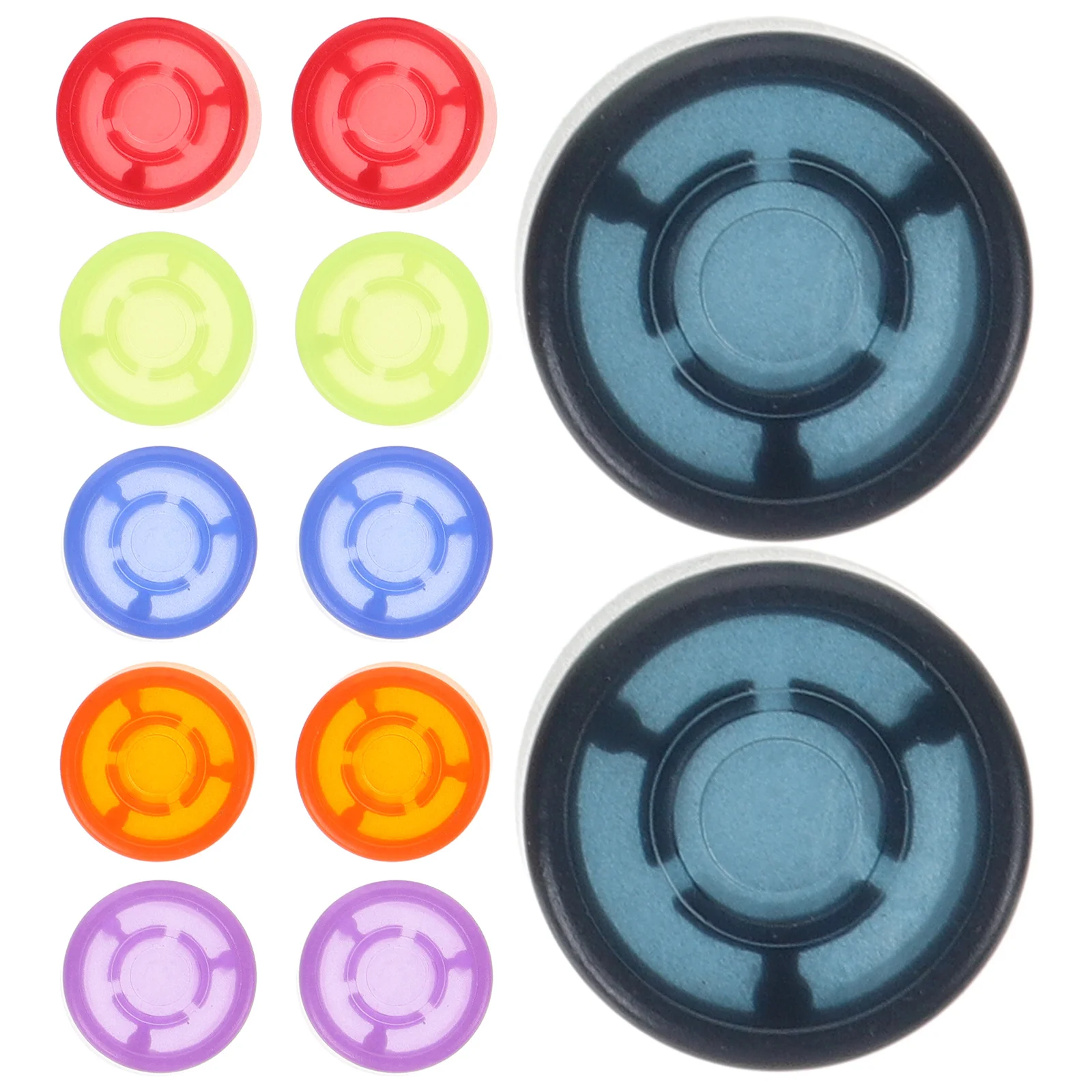 

12Pcs Guitar Effect Footswitch Toppers Durable Plastic Pedal Foot Replacement Guitar Pedal Accessories