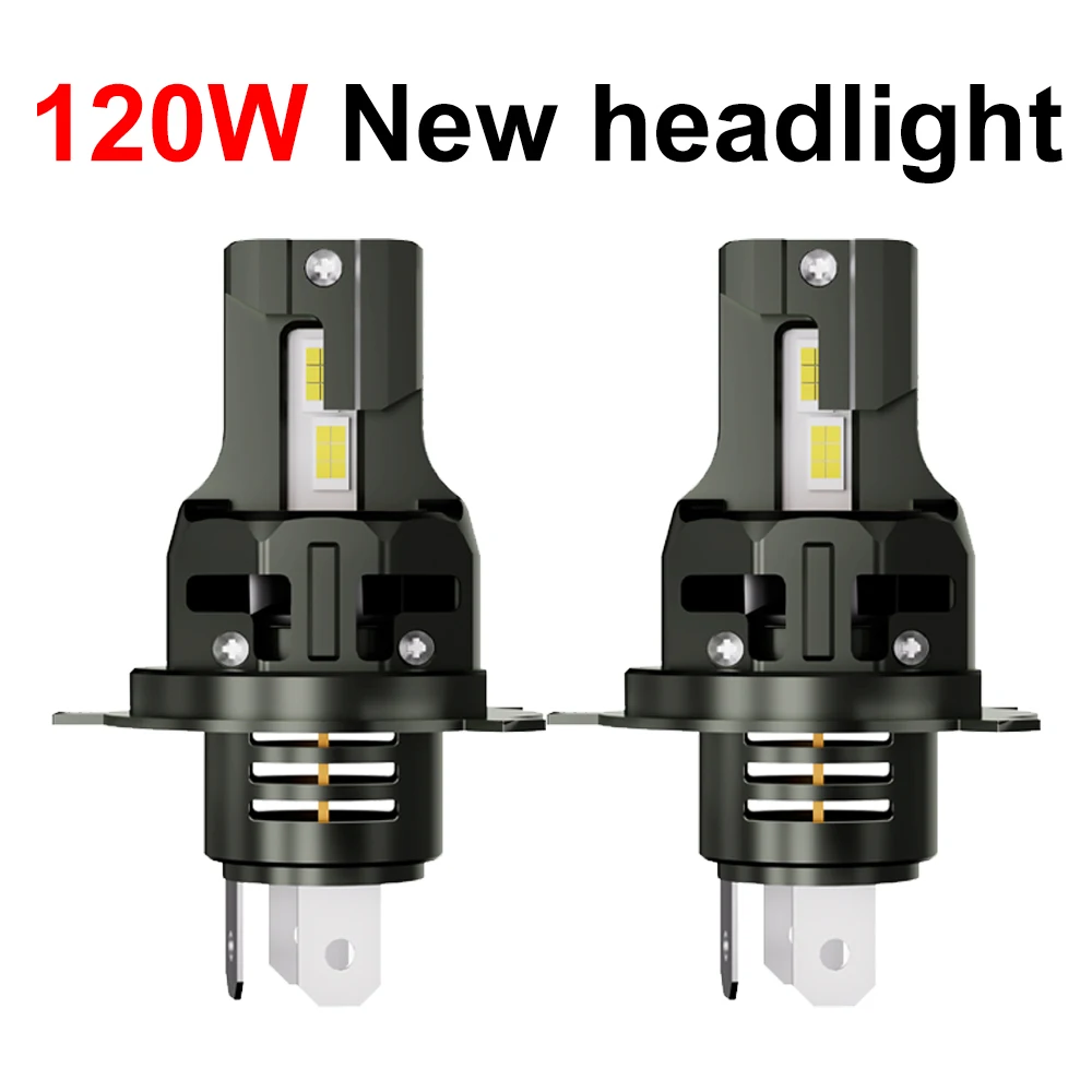 2x H4 H7 H11 H8 H16 9005 H10 9006 HB3 HB4 120W LED Headlight Bulb Car Headlamp Fog Lights Cooling Fan Turbo Fin Copper Led 12V