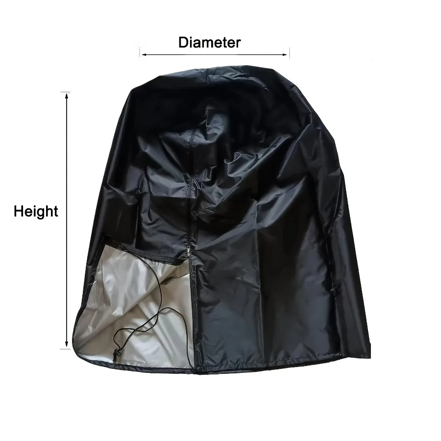 防水屋外用タイヤカバー、ジッパーと巾着収納袋付き、全天候型保護タイヤカバー