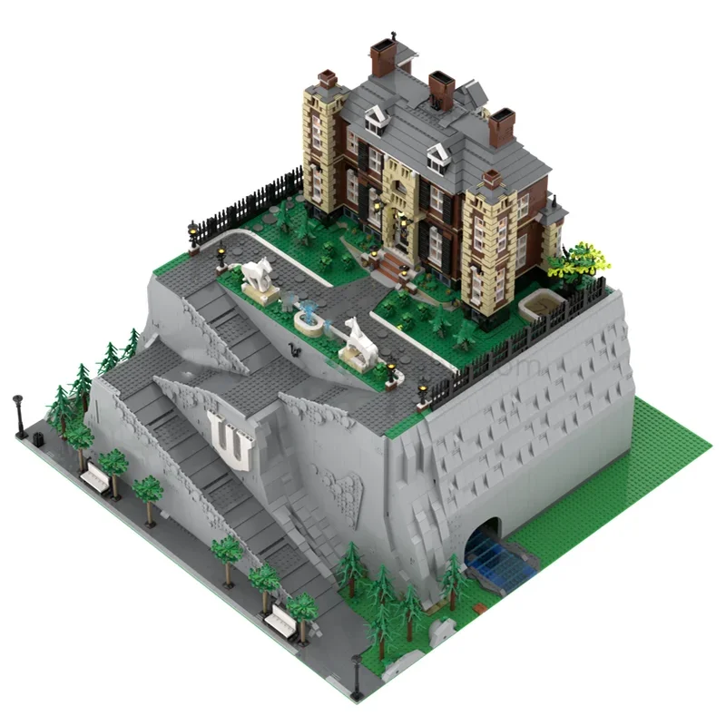 Bloques de construcción Moc, modelo Modular de cueva de murciélago y Manor, tecnología de ladrillos, modelo de película Popular, montaje DIY, regalos de construcción, Juguetes