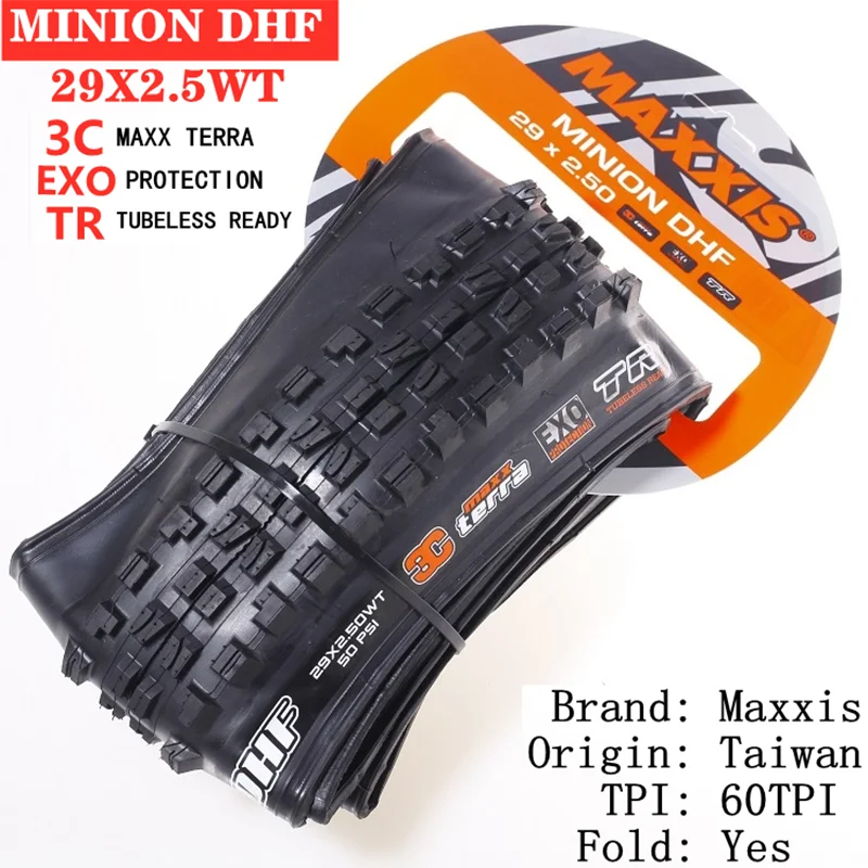 Maxxis Minion DHF (M301Ru) 26x2.3 27.5x2.3/2.5/2.8 29x2.3/2.5  Folding Downhill Tires For Mountain Bikes Are More Wear-resistant