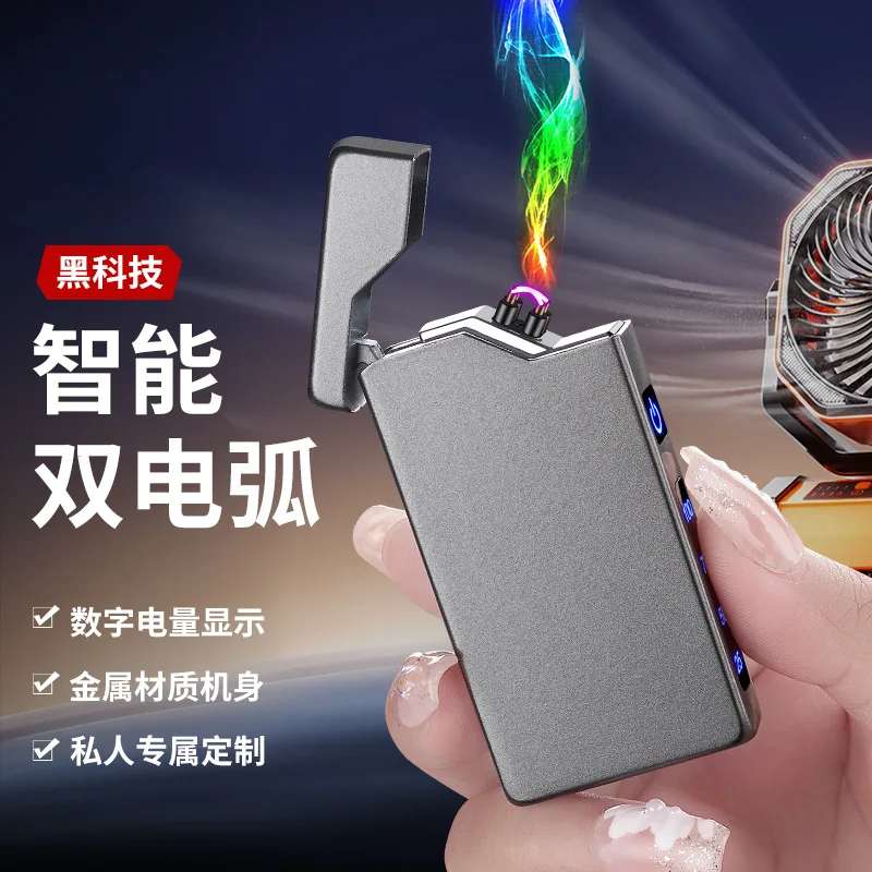 

LcFun Electric USB Rechargeable Dragon Lighter, Windproof Plasma Dual Arc Lighter, Cool Cigarette Lighters Gifts for Men