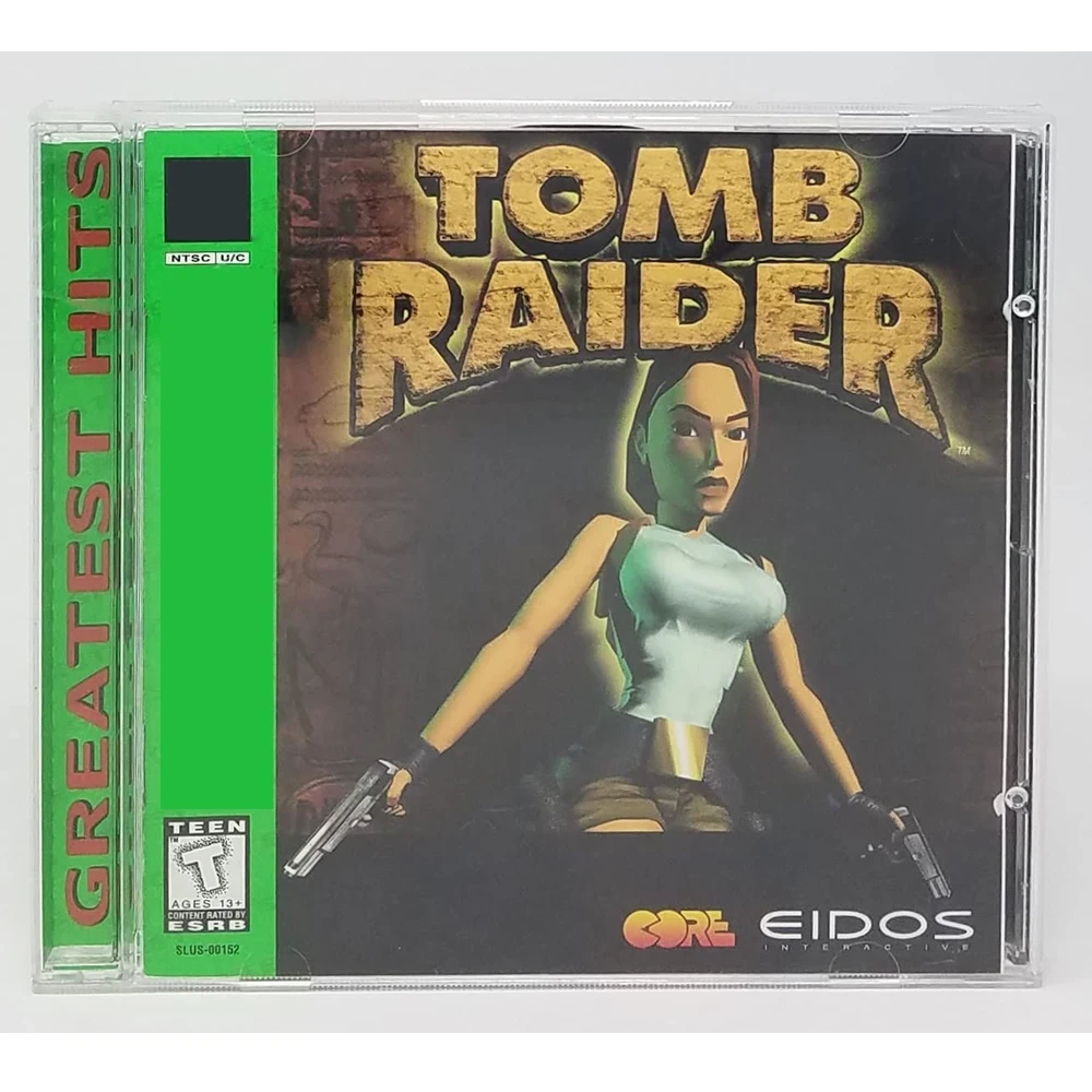 PS1 T Raider With Manual Disc Copy Game Unlock Console Station1 Retro Optical Driver Video Game Parts