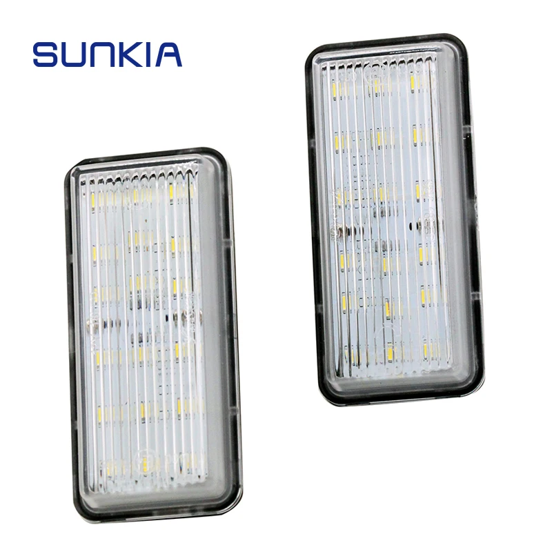 for Toyota Land Cruiser Reiz 4D/Mark X Car LED License Plate Number Light Work for Lexus LX470 LX570 GX470