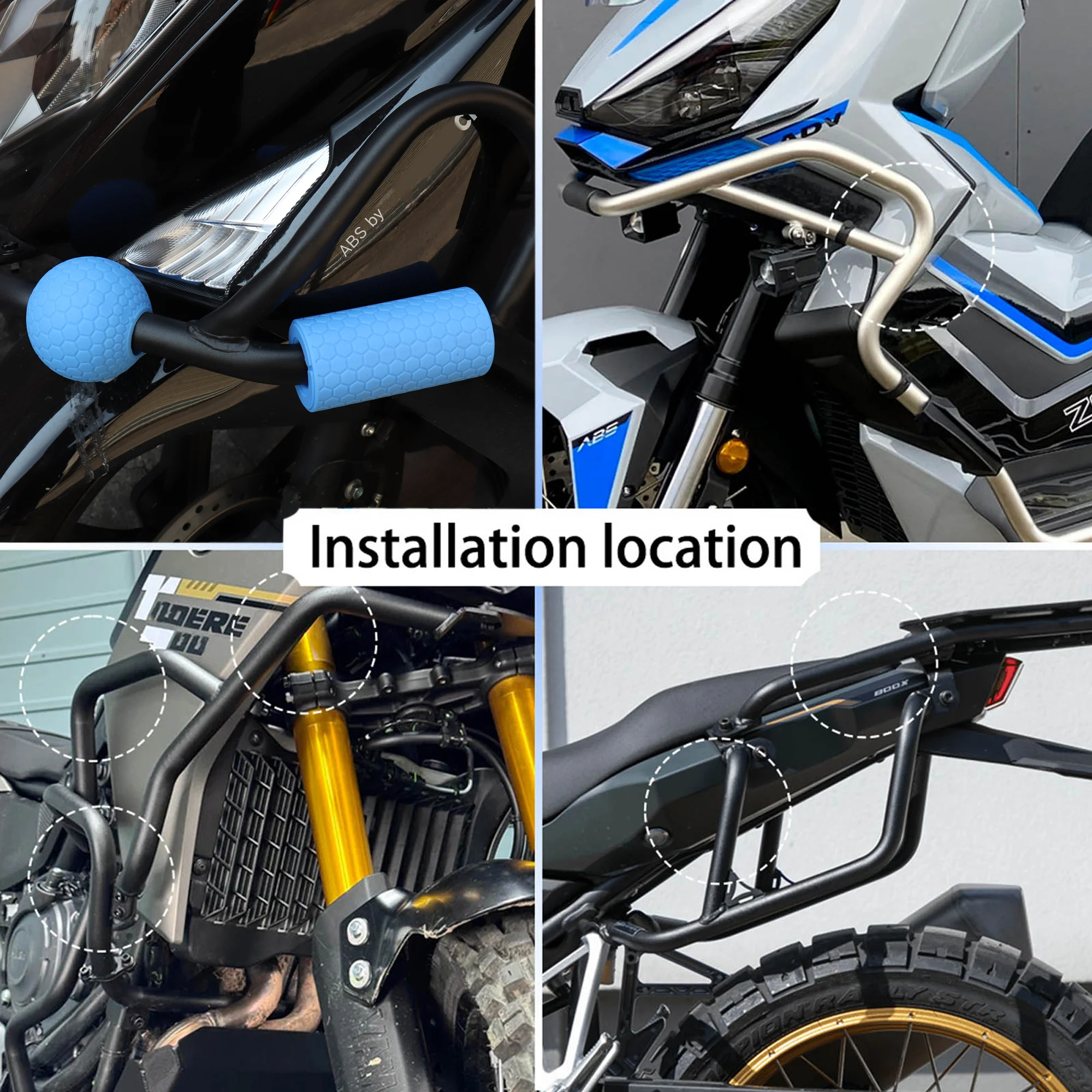 For Suzuki V-Strom 650 1000 1050 1050XT 1050DE 800DE 800SE 650XT SV-7GX SX250 Adventure Frame Slider Crash Protector Accessories