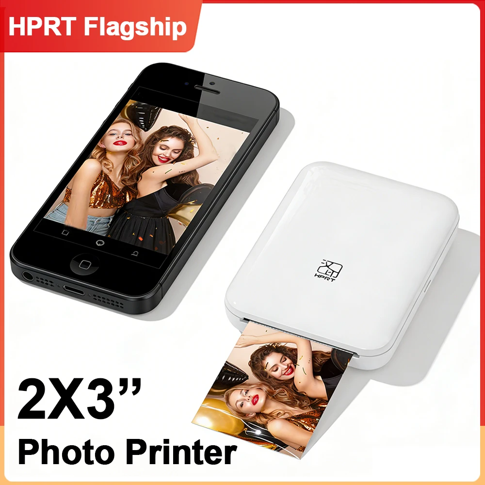 

HPRT MT53 Portable Thermal Printer Mobile Wireless Mini Color Photo Printer With 2x3 inch Sticky-Backed Photos Printing Machine