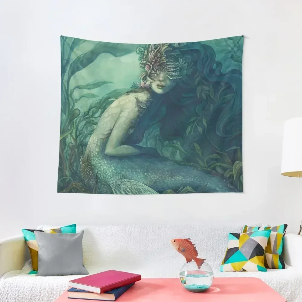 

Dwynwen - Mermaid Tapestry Bedroom Organization And Decoration Wall Decoration Items Luxury Living Room Decoration Tapestry