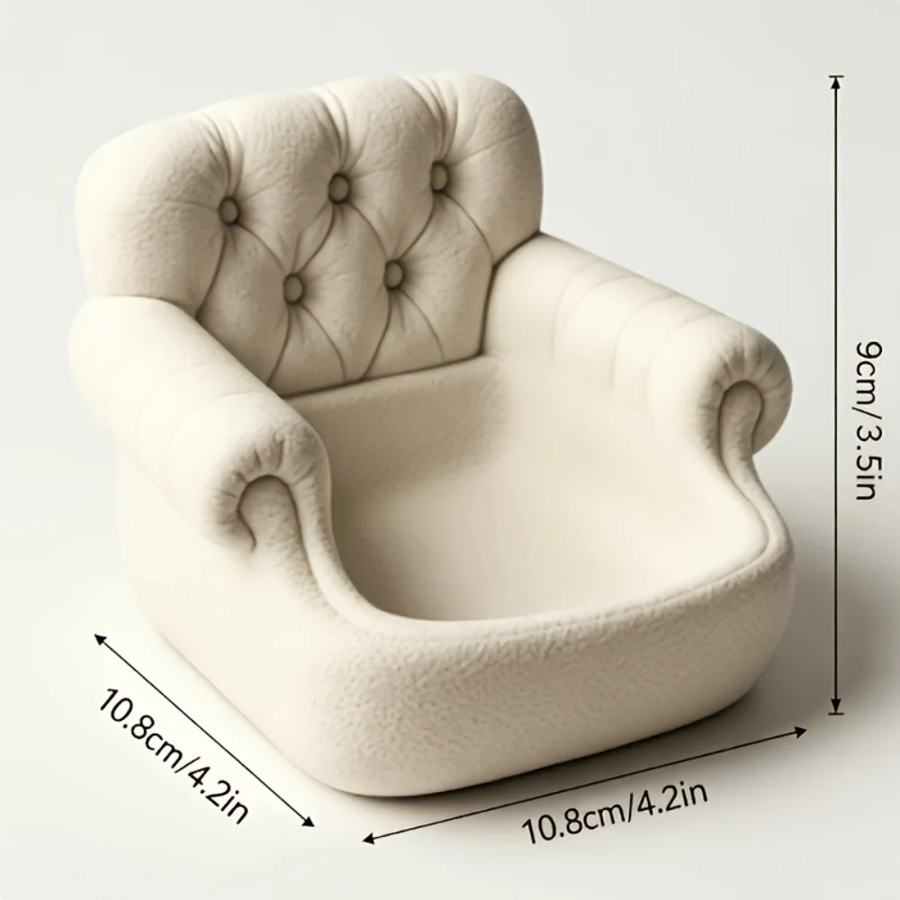 Kunstseiden-Samt-Sofa-förmige Aufbewahrungsbox aus Kunststoff, dekorative Aufbewahrungsboxen für Spielzeug und Spiele. – Detail 2