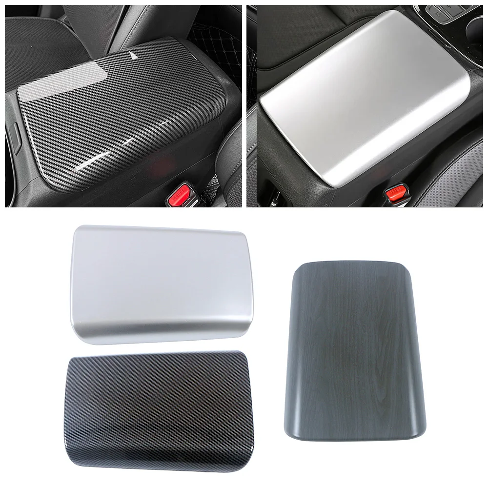 For Hyundai Tucson NX4 2021-2025 Car Center Console Armrest Storage Box Panel Cover Trim Carbon Decorate Sticker Anti Scratch