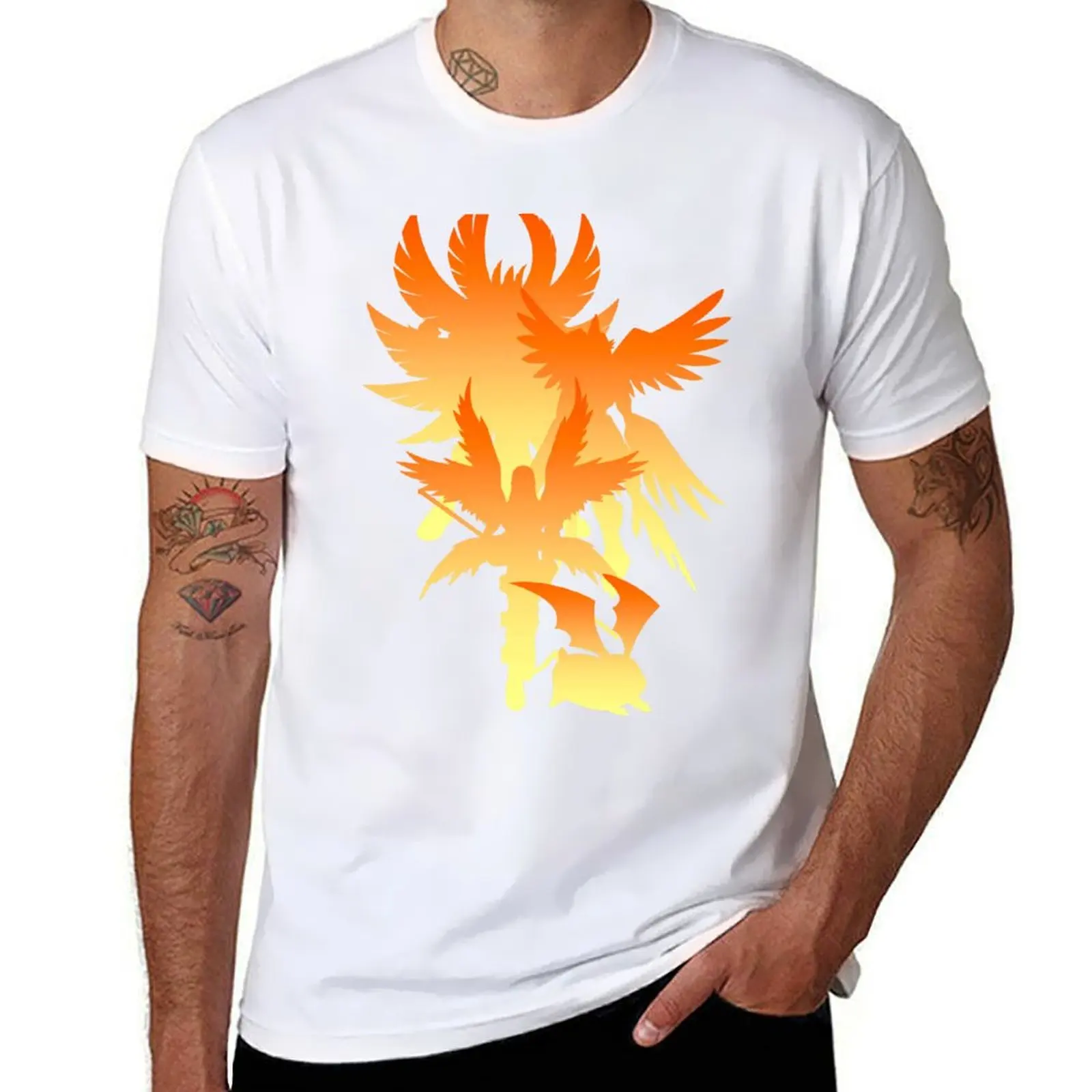 t man shirts Evolution cotton for T-Shirt Digimon Silhouette Patamon shirts funny t cotton