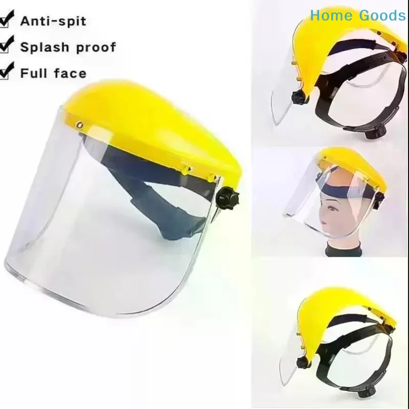 1PC Garden Grass Trimmer Weed Wacker Safety Helmet Hat With Full Face Mesh Mask For Logging Brush Cutter Forestry Protection