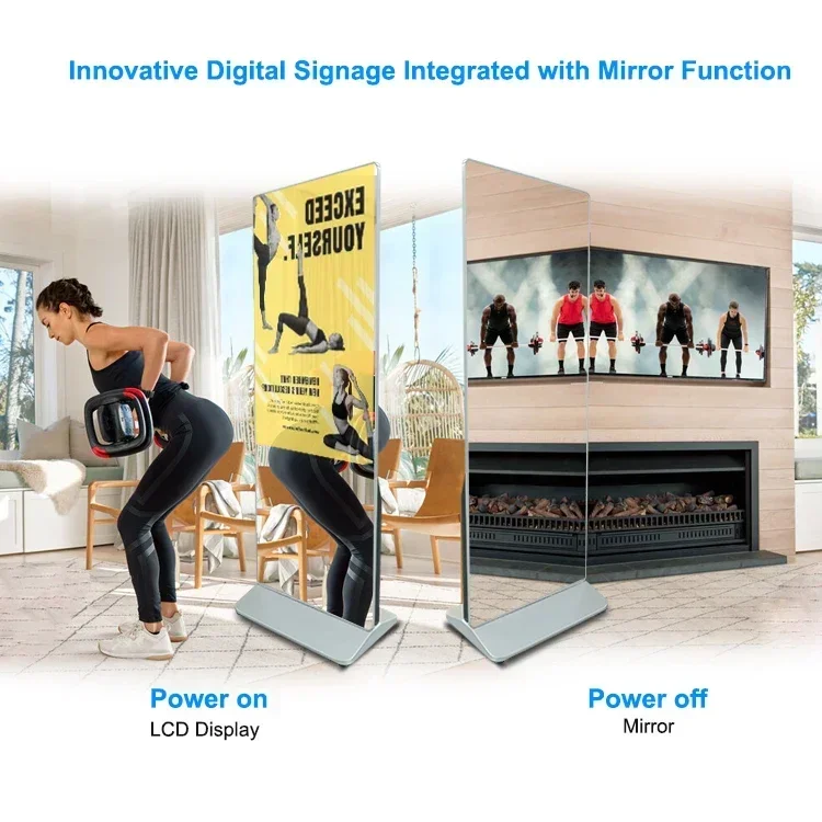 32'' 42'' Inch Intelligent Touch Screen LCD Display Kiosk Interactive Magic Mirror Virtual Fitness Mirror