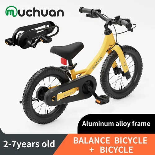 Muchuan Kinder-Laufrad, 2-in-1, 2–6 Jahre alt, Aluminiumlegierung