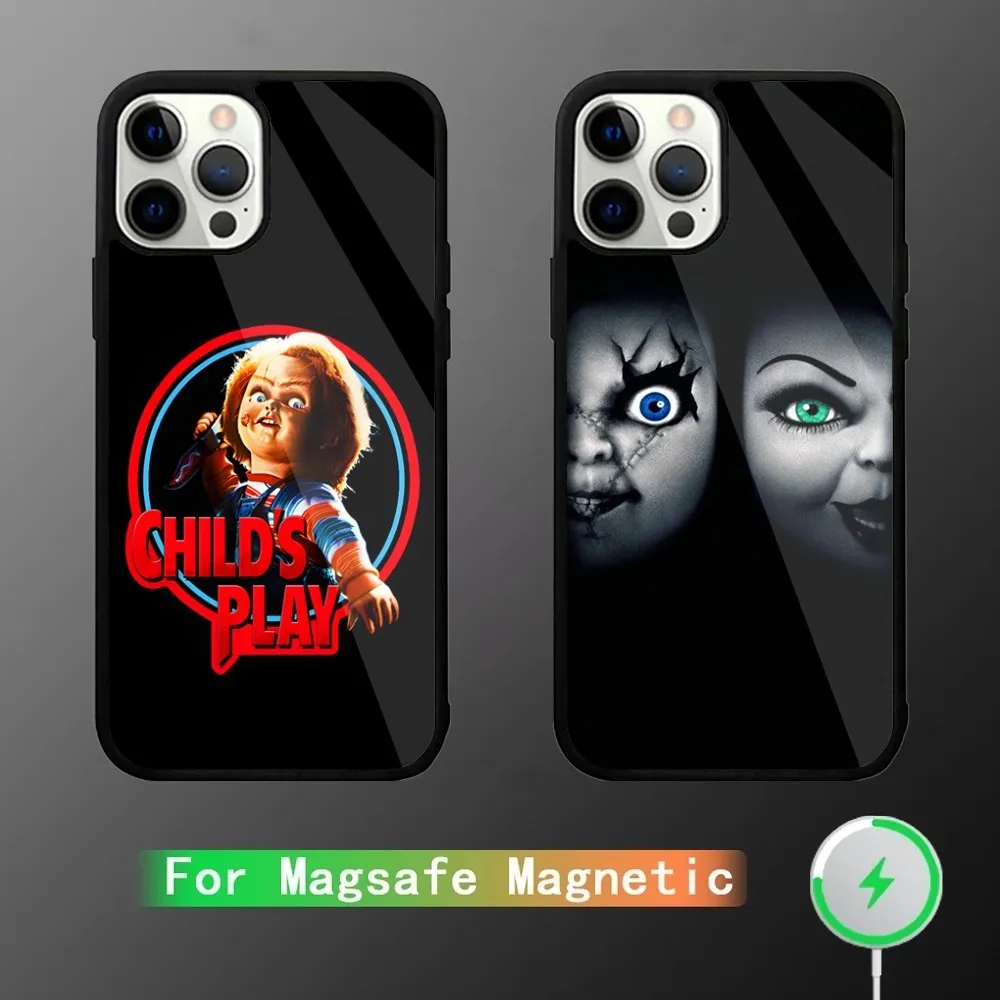 C-Chucky C-Childs Play  Phone Case For iPhone 15,14,13,12,11,Plus,Pro,Max Mini Magsafe Magnetic Wireless Charging