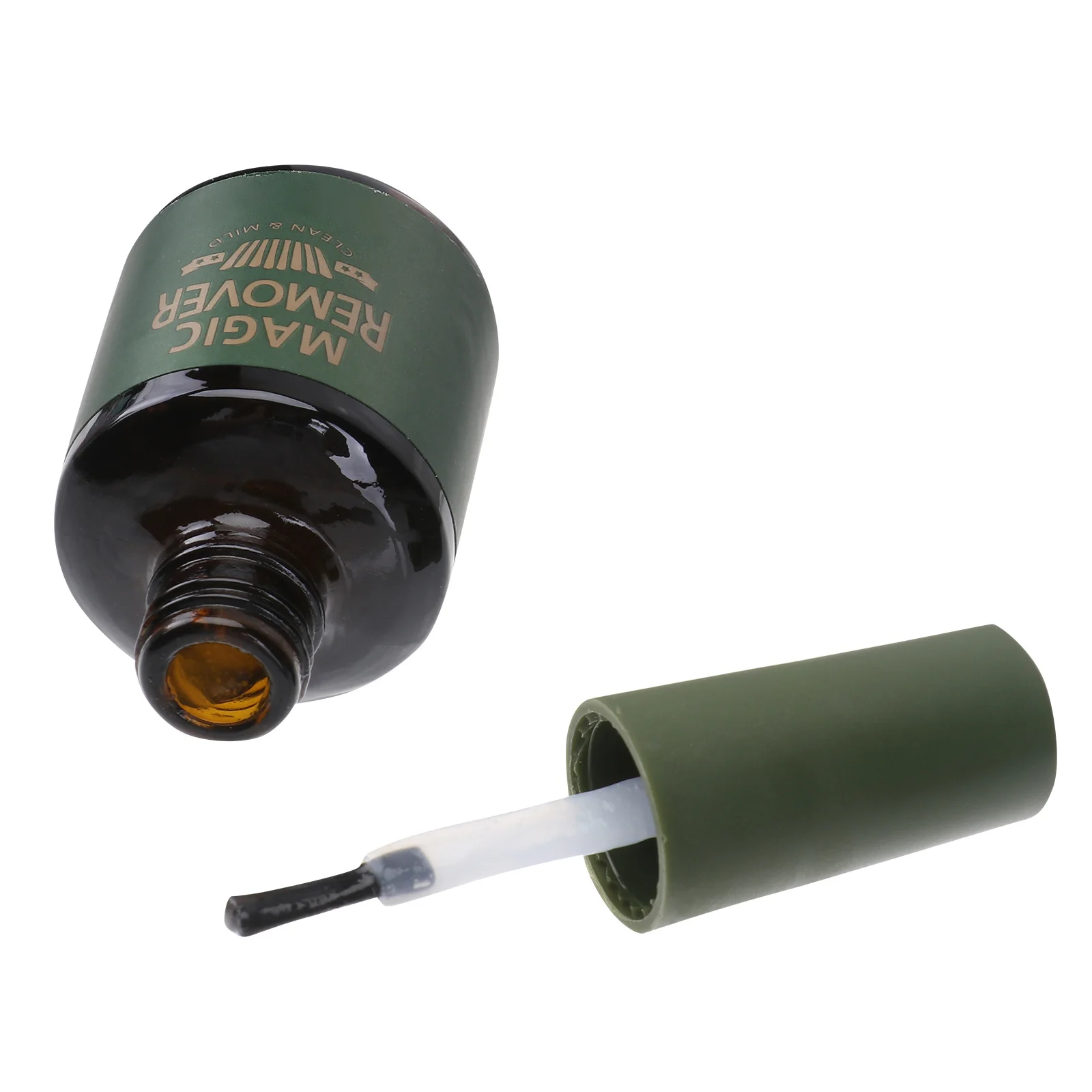 مزيل طلاء الجل مع فرشاة لإزالة فن الأظافر السريع في المنزل، صندوق ملون متضمن مزيل جل الأظافر #3