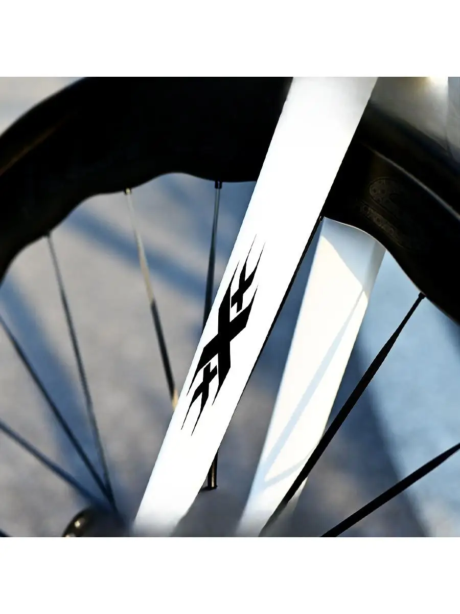 AliExpress NONE 2Pcs Waterproof Sunproof Mountain Bike Stickers, Anti-scratch Durable PVC Decorative Decals for Bicycle Front Fork and Frame