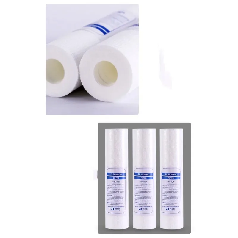 1 Micron Sediment Water Filter Purifier Cartridge Reverse Osmosis 15pcs  10 Inch Pp Cotton Filter Element Ultra Filtration