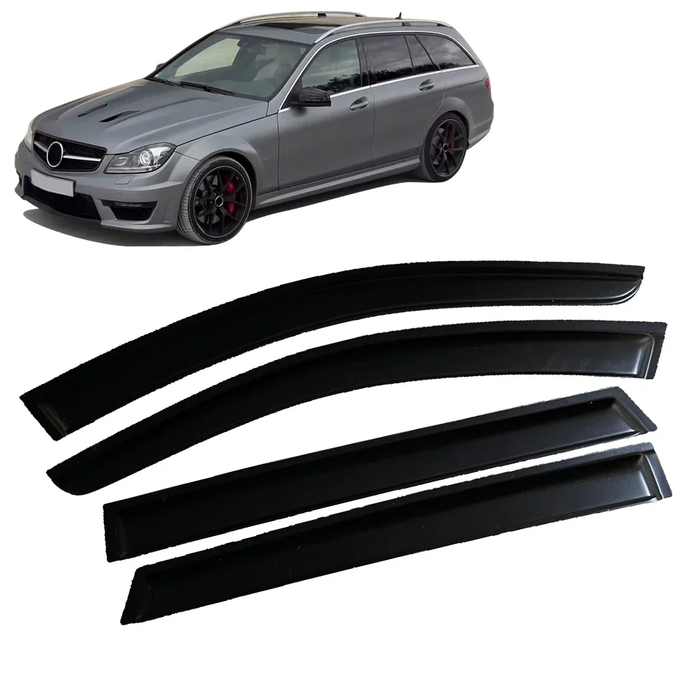 

Window Visor for MERCEDES-BENZ C-CLASS W204 WAGON 2008 2009 2010 2011 2012 2013 2014 Weathershied Door Visor Wind Sun Rain