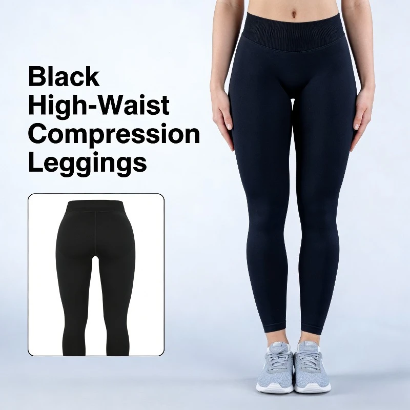 

Бесшовные леггинсы для йоги для женщин: 3-слойные, с высокой талией, для подтяжки ягодиц и контроля живота, трикотажные, для фитнеса