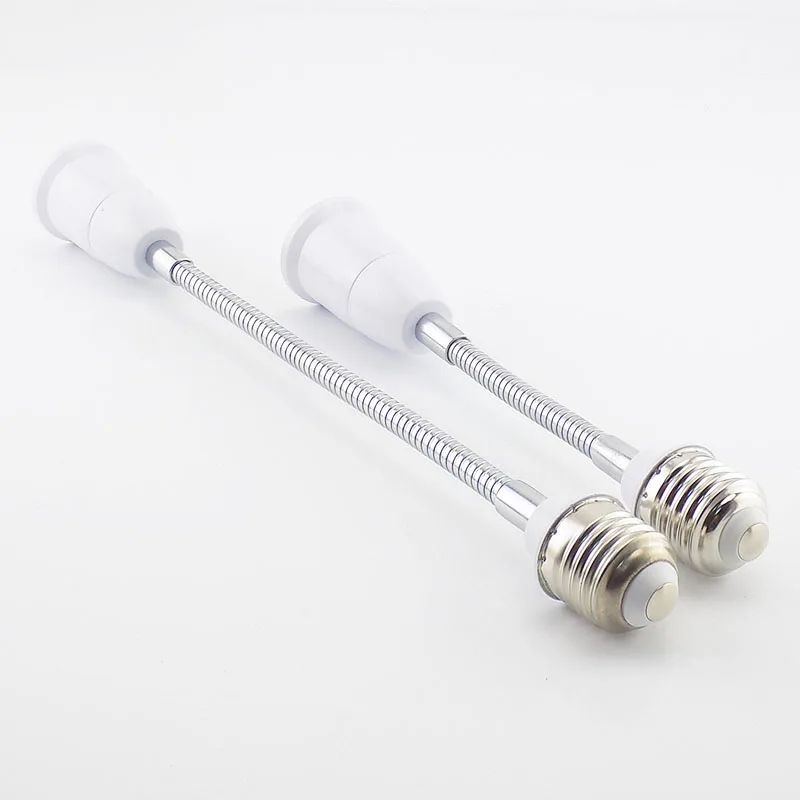 E27 LED Light Bulb Base E27 to E27 Socket Flexible Extension Light Holder Converters Lamp Adapter EU US 18cm/28cm/38cm/48cm/58cm