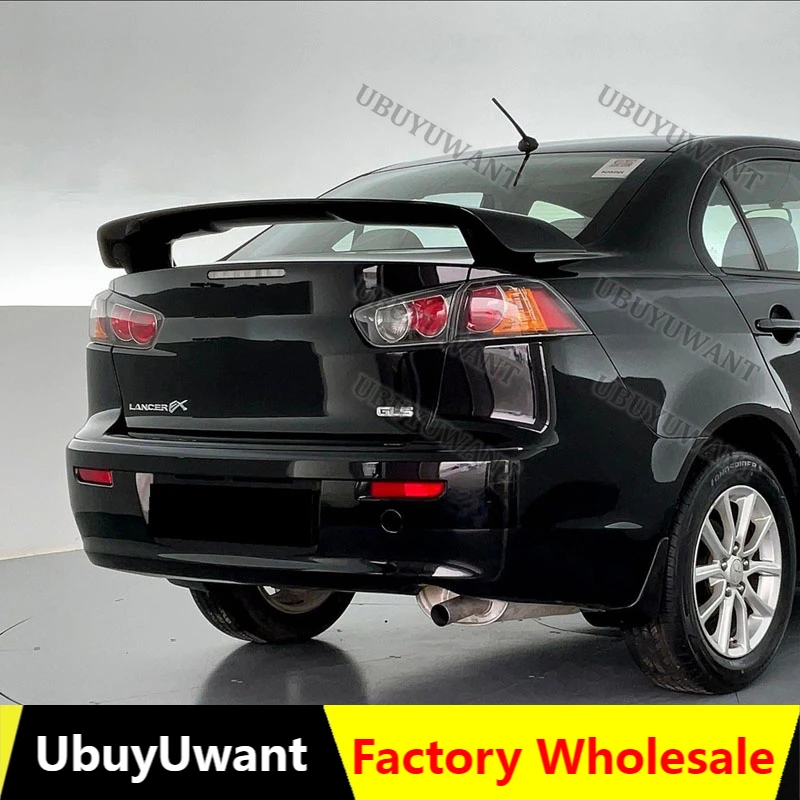 o Mitsubishi Lancer Ex Sedan 2010-2014 CJ CF Alerón de labio de ala trasera de plástico ABS