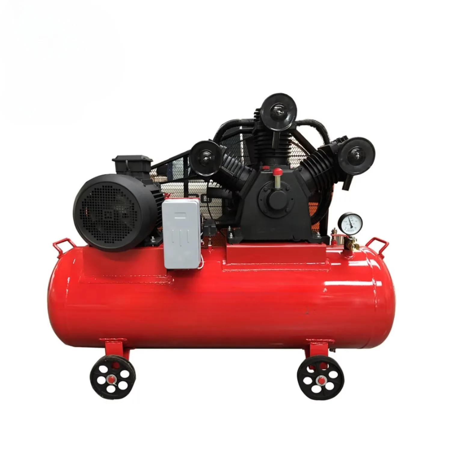 For 15KW 2.0m³/min 260L 8bar Belt Driven Electric Cast Iron Heavy-Duty Piston Air Compressor