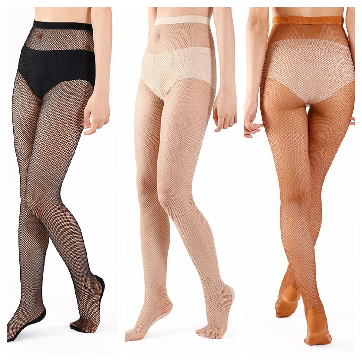 

Hard Mesh Fishnet Tights for Women Latin Dance Anti Slip Socks Professional Ballroom Dance Stockings With Grip Sole