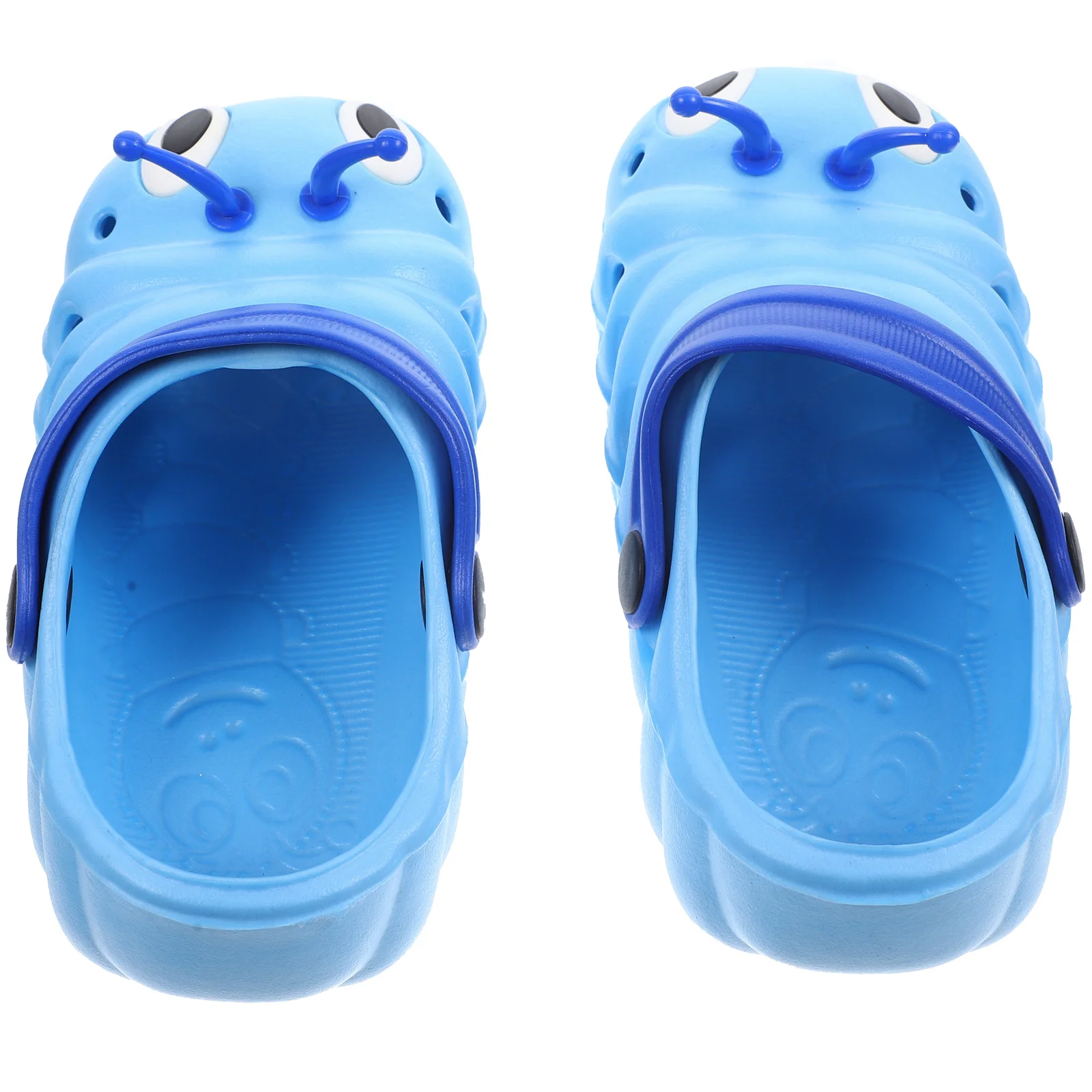 1 زوج صندل شاطئ الاطفال عدم الانزلاق شبشب صيفي للبنين بنات خفيفة الوزن تصميم مريح الأزرق حجم 27 طول 16 سنتيمتر