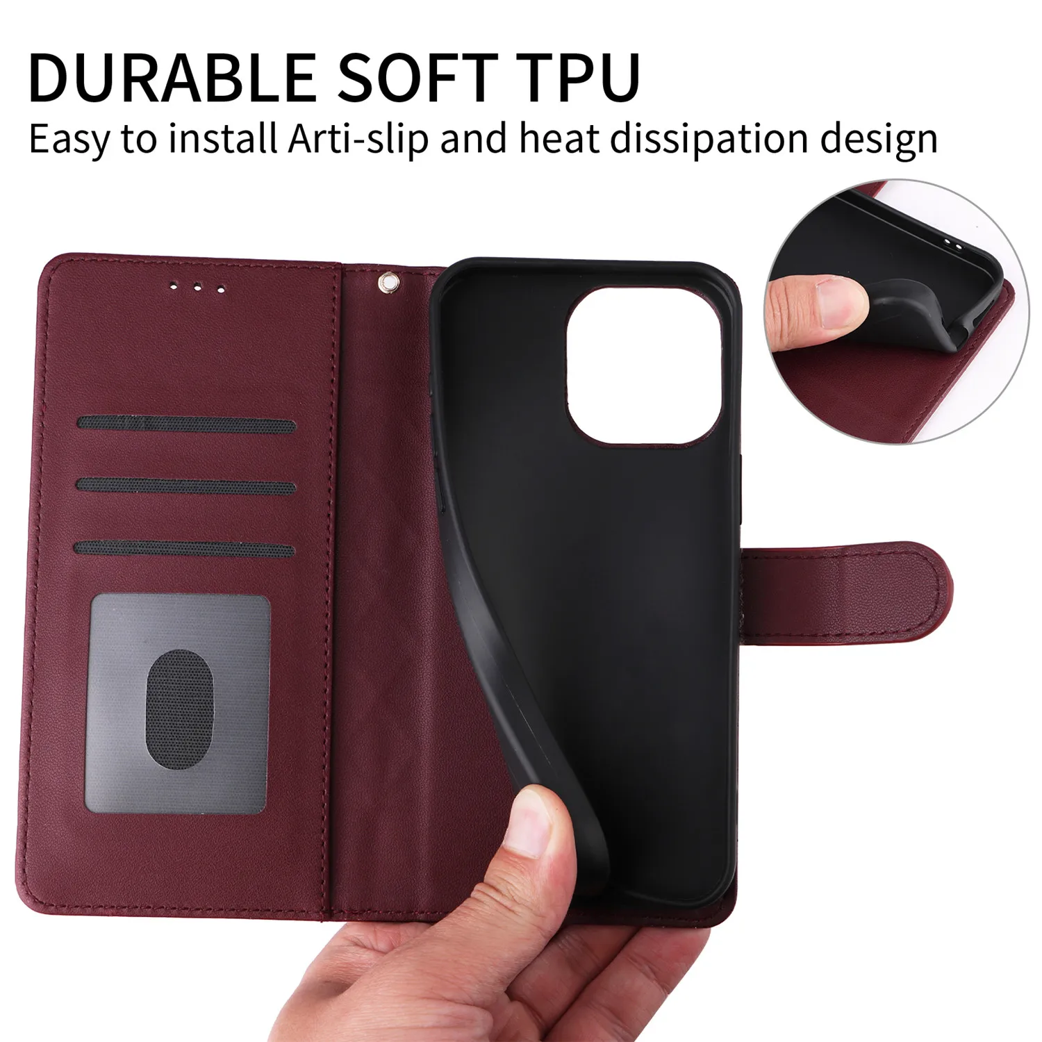 เคสหนังพลิกได้สำหรับ Samsung Galaxy S25 Edge S9 S10 Plus S20 S21 FE S22 S23 S24 Ultra พร้อมที่ใส่บัตรแม่เหล็ก กระเป๋าใส่ของแบบตั้งได้