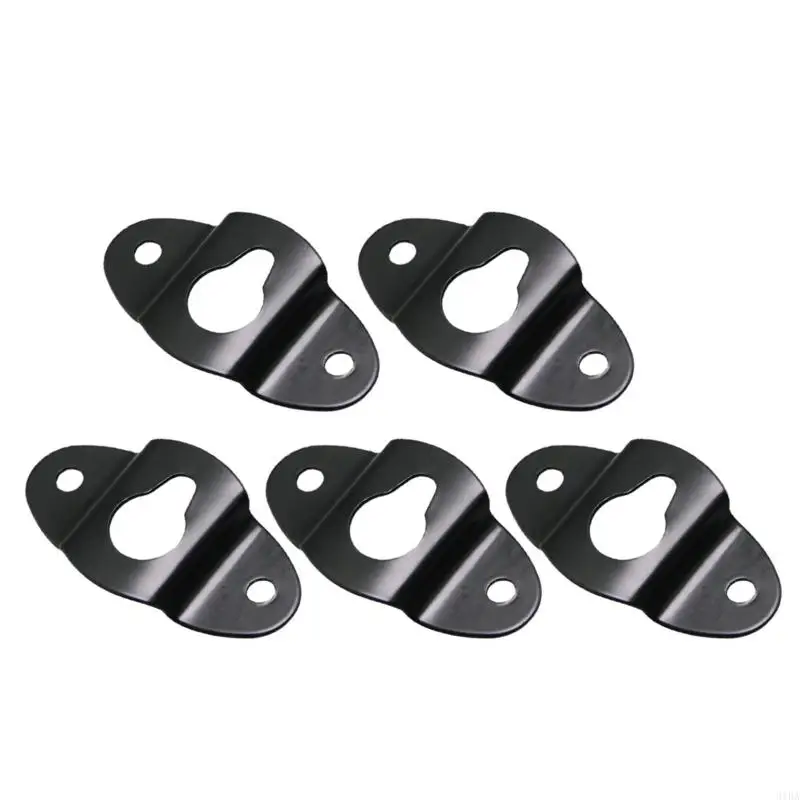 31BA Metal Speaker Brackets Stand Black Wall Mount Iron Hook Hanger Plate for Speaker Surround Sound Bracket Easy to Install