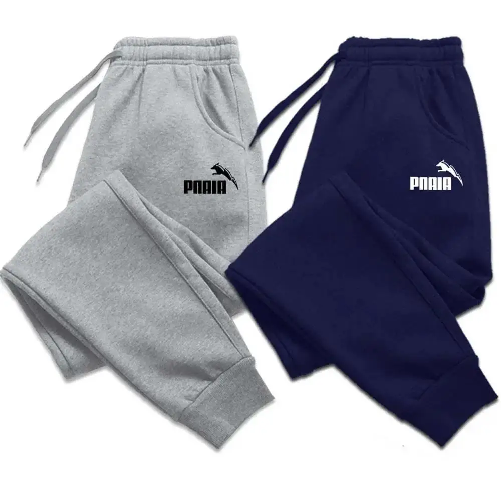 Fashion Trend Men Printing Design Clothing Trousers Drawstring Casual Sweatpants Autumn and Winter Jogging Sports Fitness Pants