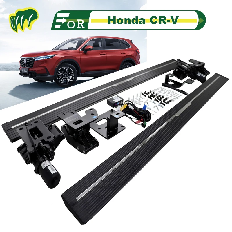 

1Pair For Honda CR-V 2020 21 2015-2023 SUV Truck Electric intelligence Running Boards Bar Pedals Side Step Bars with LED Lights