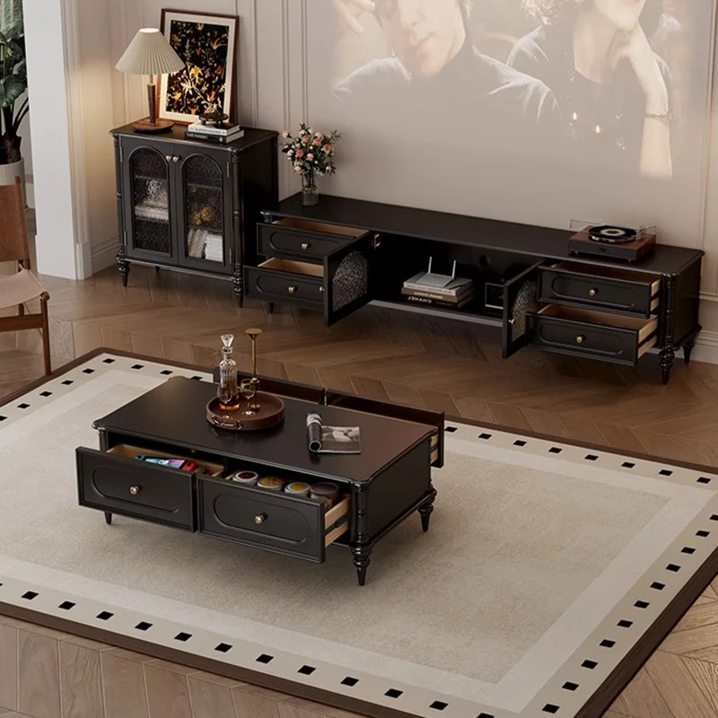 

Mobile Display Tv Stands Living Room Mid Century Luxury Wood Drawers Designer Tv Table Organizer Archivadores Home Furniture